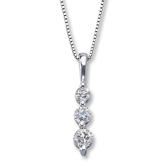 Unstoppable Love Diamond Necklace 1/4 ct tw 10K White Gold 19