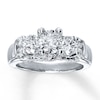 Thumbnail Image 1 of Previously Owned Three-Stone Diamond Ring 1-7/8 ct tw Round-cut 14K White Gold