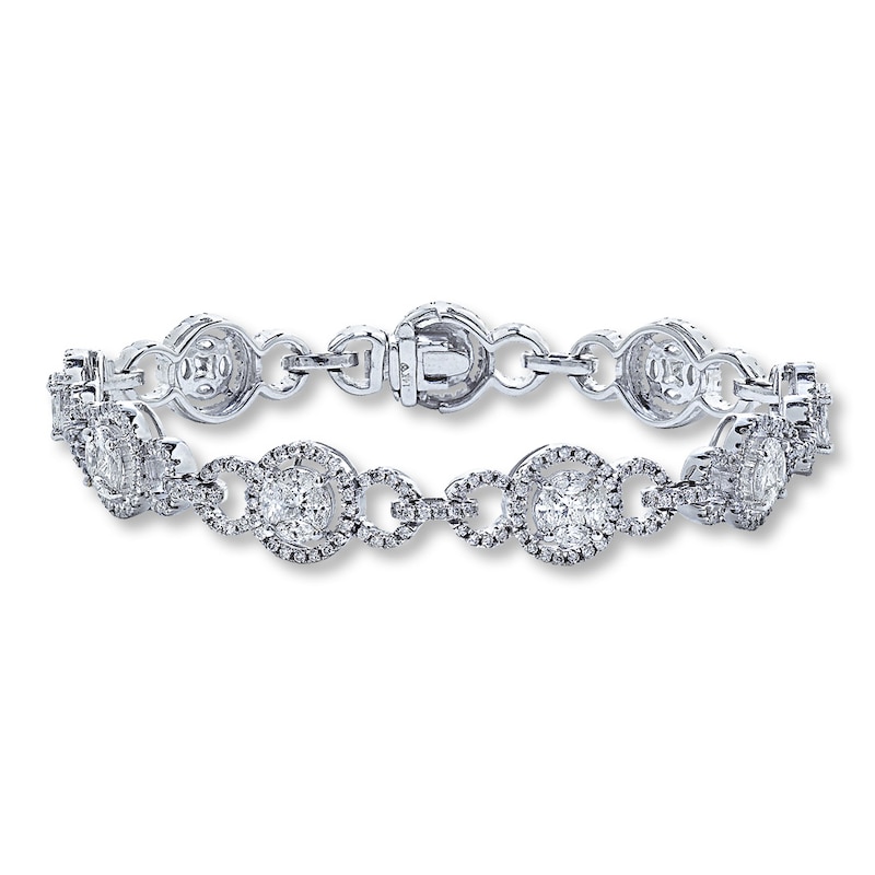 Previously Owned Diamond Bracelet 4 Carats tw 14K White Gold