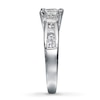 Thumbnail Image 3 of Previously Owned Diamond Engagement Ring 1-1/4 ct tw Princess-cut 14K White Gold