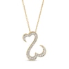 Thumbnail Image 0 of Previously Owned Open Hearts Necklace 1/4 ct tw Diamonds 14K Yellow Gold 18"
