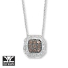 Thumbnail Image 1 of Previously Owned Le Vian Necklace 3/8 ct tw Diamonds 14K White Gold