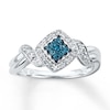 Thumbnail Image 0 of Previously Owned Blue Diamond Ring 1/4 ct tw 10K White Gold