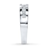 Thumbnail Image 2 of Previously Owned Men's Diamond Wedding Band 3/4 ct tw Square-Cut 10K White Gold