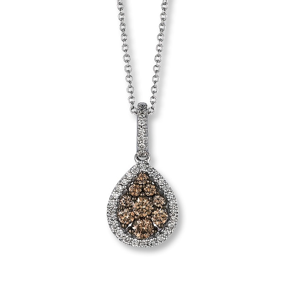 Previously Owned Le Vian Chocolate Diamonds / ct tw Necklace 14K Vanilla Gold