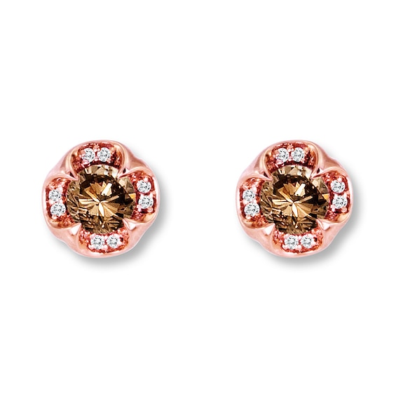 Previously Owned Le Vian Chocolate Diamonds 3/4 cttw Earrings 14K Rose Gold