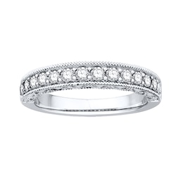 Previously Owned Diamond Anniversary Band 1/2 ct tw Round-cut 14K White Gold