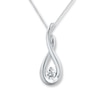 Thumbnail Image 0 of Previously Owned Diamond Necklace 1/4 carat Round-cut 10K White Gold