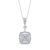 Thumbnail Image 1 of Previously Owned Diamond Necklace 3/8 ct tw Round-Cut 10K White Gold 18&quot;