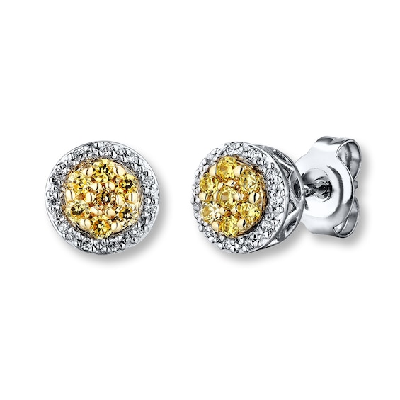 Previously Owned Diamond Earrings 1/4 ct tw 10K Two-Tone Gold