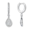 Thumbnail Image 1 of Previously Owned Neil Lane Diamond Earrings 3/4 ct tw 14K White Gold