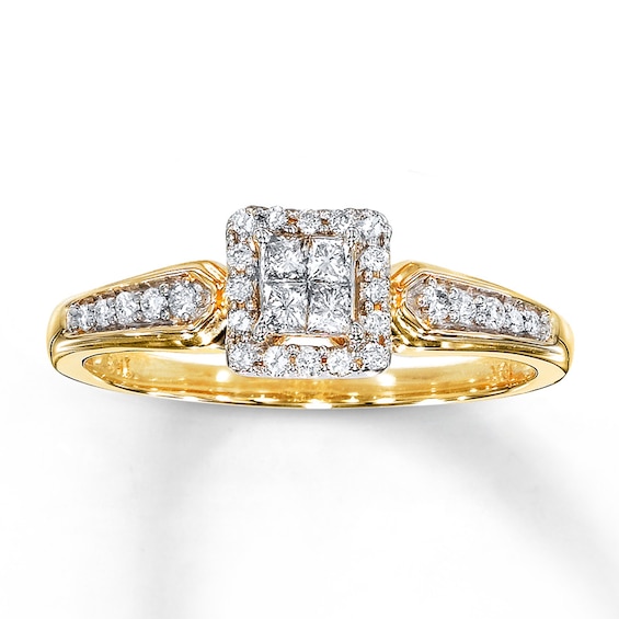 Previously Owned Diamond Fashion Ring 1/4 ct tw 10K Yellow Gold