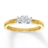 Thumbnail Image 1 of Previously Owned Three-Stone Diamond Ring 1/4 ct tw 10K Two-Tone Gold