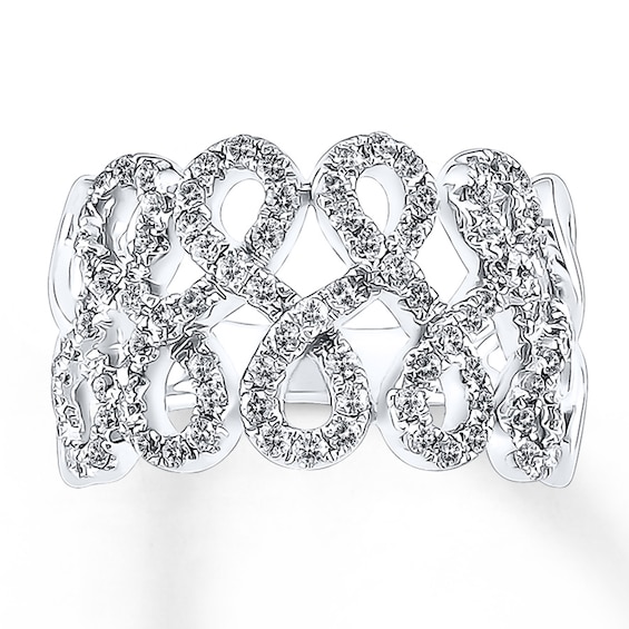 Previously Owned Diamond Fashion Ring 3/4 Carat tw 14K White Gold