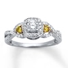 Thumbnail Image 1 of Previously Owned Yellow & White Diamond Ring 1/2 ct tw 10K Two-Tone Gold