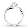 Thumbnail Image 2 of Previously Owned Diamond Engagement Ring 1/3 ct tw Princess-cut 10K White Gold