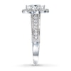 Thumbnail Image 2 of Previously Owned Diamond Engagement Ring 1 ct tw Marquise/Round 14K White Gold