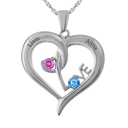 Birthstone Couple's Necklace