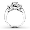 Thumbnail Image 1 of Previously Owned Diamond 3-Stone Engagement Ring 1 ct tw Round-cut 14K White Gold