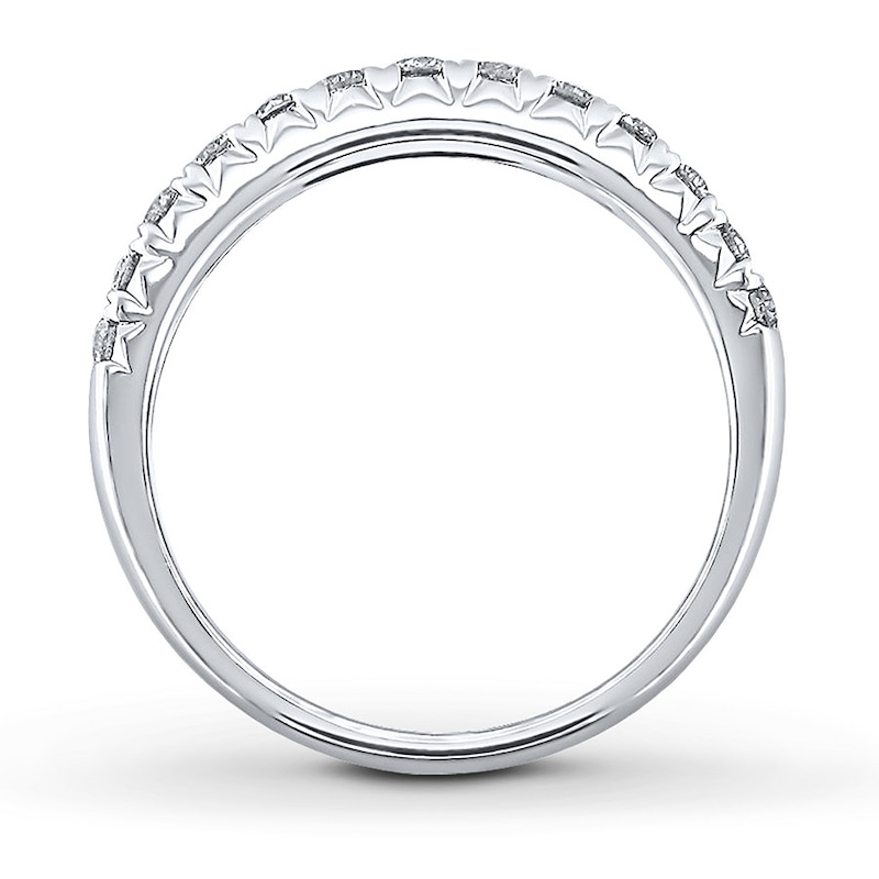 Main Image 2 of Previously Owned Diamond Anniversary Band 1/2 ct tw Round-cut Platinum