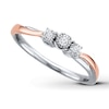 Thumbnail Image 1 of Previously Owned Diamond Promise Ring 1/20 ct tw Sterling Silver & 10K Rose Gold