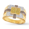 Thumbnail Image 1 of Previously Owned Men's Diamond Ring 3/4 ct tw Round-cut 10K Yellow Gold