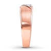 Thumbnail Image 2 of Previously Owned Men's Diamond Wedding Band 1/10 ct tw Round-cut 10K Rose Gold