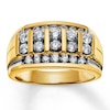 Thumbnail Image 0 of Previously Owned Men's Diamond Band 1-1/2 ct tw Round-cut 14K Yellow Gold
