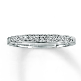 Previously Owned Diamond Band 1/8 ct tw Round-cut 14K White Gold