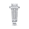 Thumbnail Image 1 of Previously Owned Diamond Bridal Set 3 ct tw Princess & Round-cut 14K White Gold