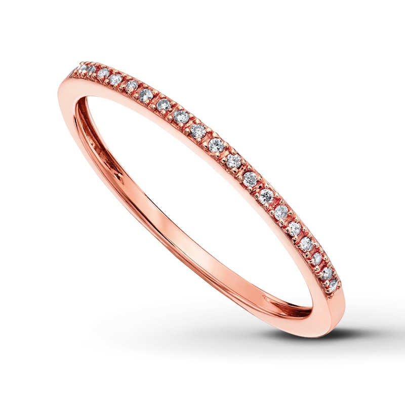 Main Image 1 of Previously Owned Anniversary Band 1/20 ct tw Round-cut Diamonds 14K Rose Gold