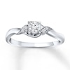 Thumbnail Image 0 of Previously Owned Diamond Promise Ring 1/5 ct tw 10K White Gold