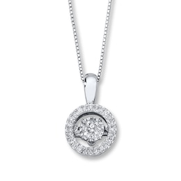 Previously Owned Unstoppable Love Diamond Necklace 1/3 ct tw 10K White Gold 18&quot;