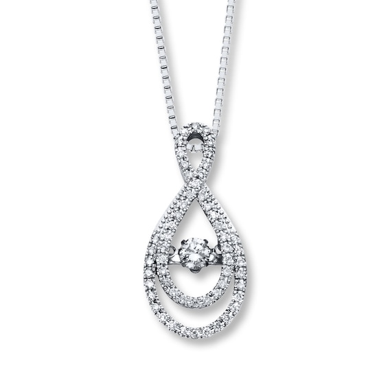 Previously Owned Unstoppable Love Diamond Necklace 1/2 ct tw 14K White Gold