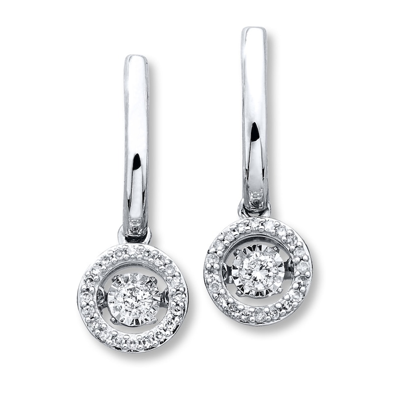 Main Image 1 of Previously Owned Earrings 1/3 ct tw Diamonds 10K White Gold