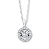 Thumbnail Image 1 of Previously Owned Unstoppable Love Diamond Necklace 1 ct tw 14K White Gold