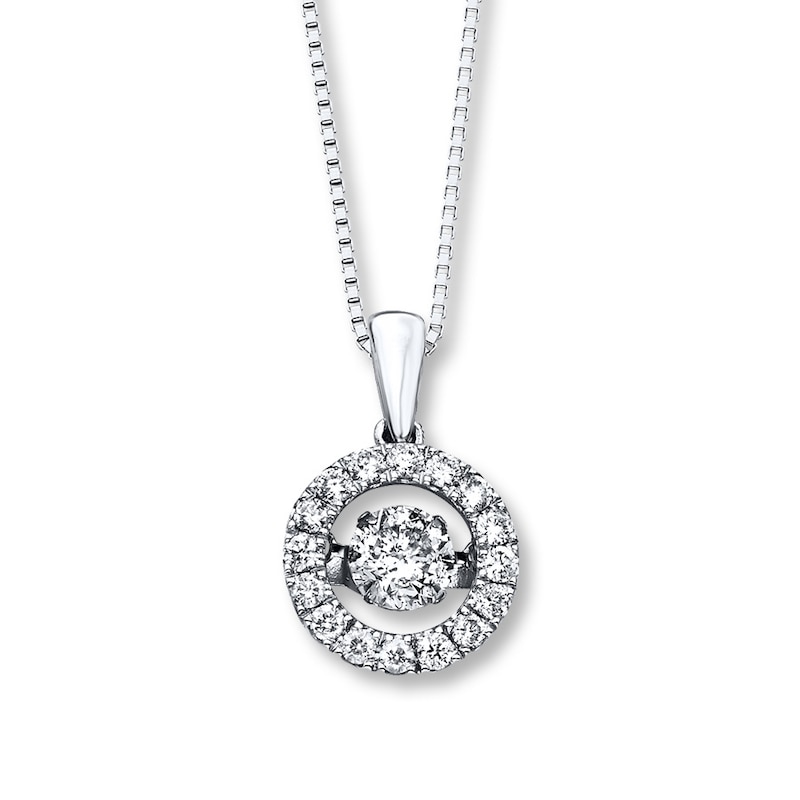 Main Image 1 of Previously Owned Unstoppable Love Diamond Necklace 1 ct tw 14K White Gold