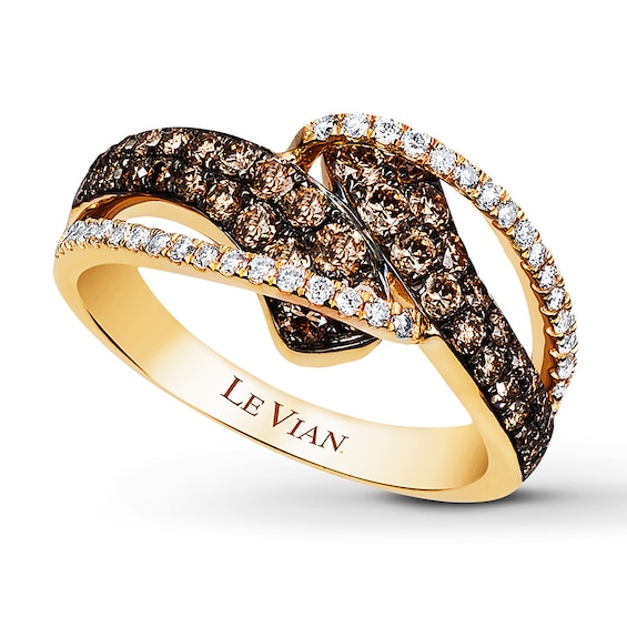 Previously Owned Le Vian Diamond Ring 7/8 ct tw Round-cut 14K Honey Gold