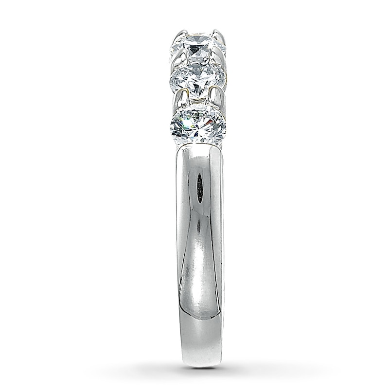 Main Image 3 of Previously Owned Diamond Anniversary Band 1 ct tw Round-cut 14K White Gold