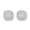 Thumbnail Image 1 of Previously Owned Diamond Earrings 1/4 ct tw 10K White Gold