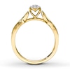 Thumbnail Image 2 of Previously Owned Ring 1/6 ct tw Round-cut Diamonds 10K Yellow Gold - Size 7