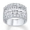 Thumbnail Image 1 of Previously Owned Diamond Anniversary Ring 3 ct tw Round-cut 14K White Gold