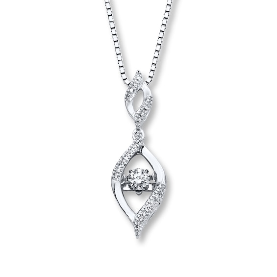 Previously Owned Unstoppable Love 1/6 carat tw Sterling Silver Necklace