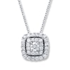 Thumbnail Image 1 of Previously Owned Neil Lane Diamond Necklace 1/2 ct tw 14K White Gold