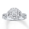 Thumbnail Image 1 of Previously Owned Diamond Engagement Ring 3/4 carat tw 14K White Gold