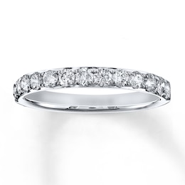 Previously Owned Diamond Anniversary Ring 3/4 ct tw Round-cut 14K White Gold