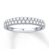 Thumbnail Image 1 of Previously Owned Diamond Anniversary Band 1/2 ct tw Round-cut 14K White Gold