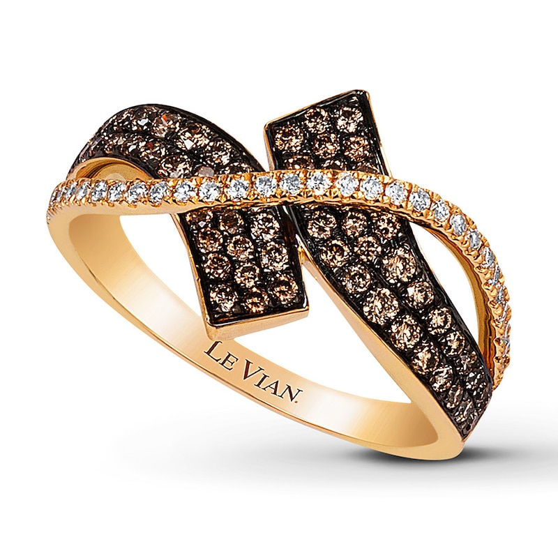 Main Image 1 of Previously Owned Le Vian Chocolate Diamonds 5/8 ct tw Ring 14K Honey Gold