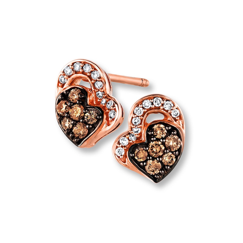 Previously Owned Le Vian Chocolate Diamonds 1/4 ct tw Earrings 14K Rose Gold