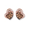 Thumbnail Image 0 of Previously Owned Le Vian Diamond Earrings 1/4 ct tw 14K Rose Gold